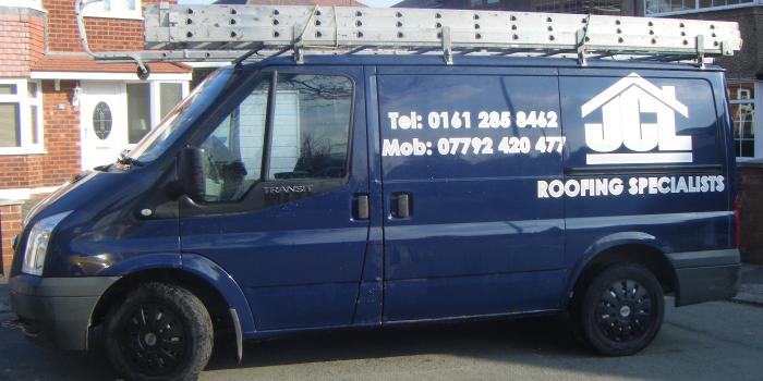 roofer-stockport-van
